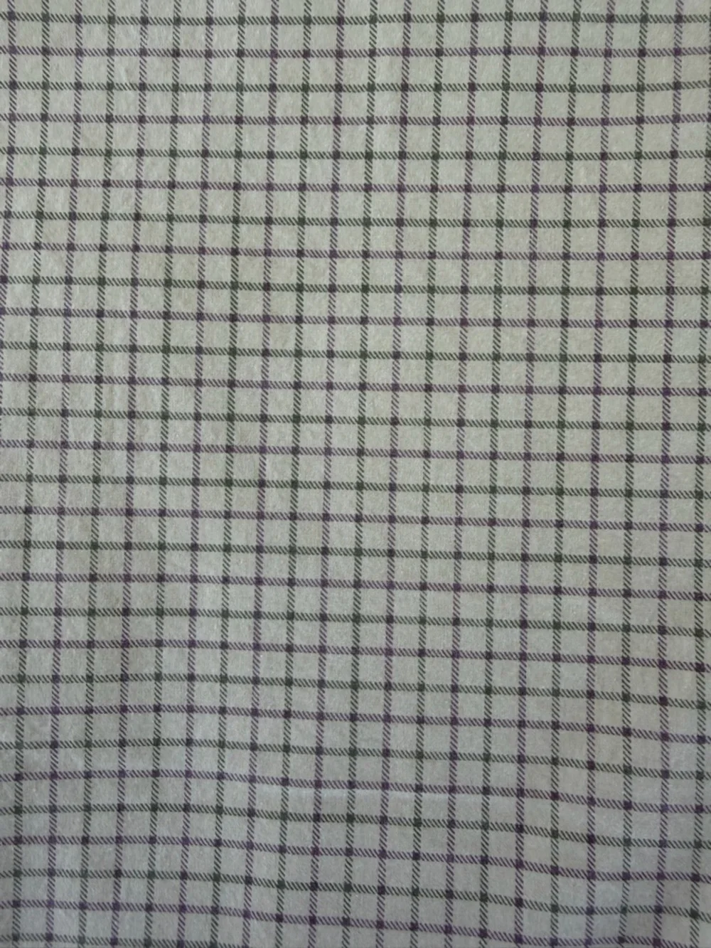 VTG Ralph Lauren Chaps Bramble Tattersall Neutral Plaid 2-Piece King Sheet Set